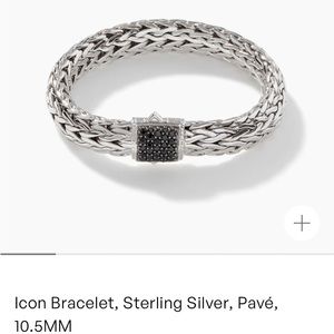 John Hardy pave black sapphire icon bracelet